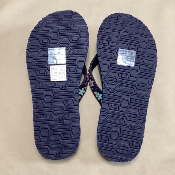 NWT Skechers Cali Meditation Daisy Delight flip flops - Picture 10 of 13